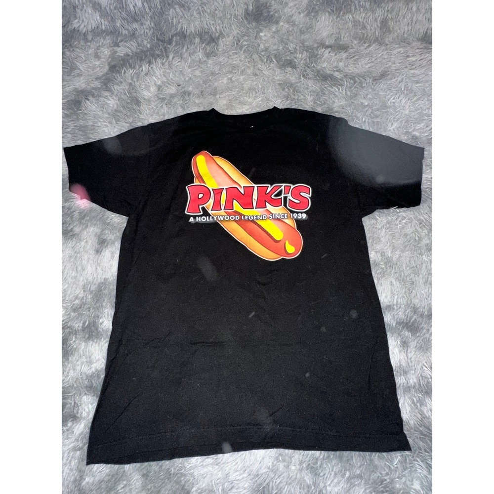 Pinks‎ Hot Dogs Hollywood Legend Graphic T-Shirt Mens Large Black